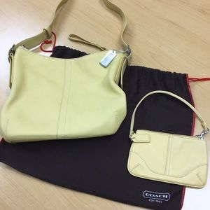 Coach purse with matching wristlet